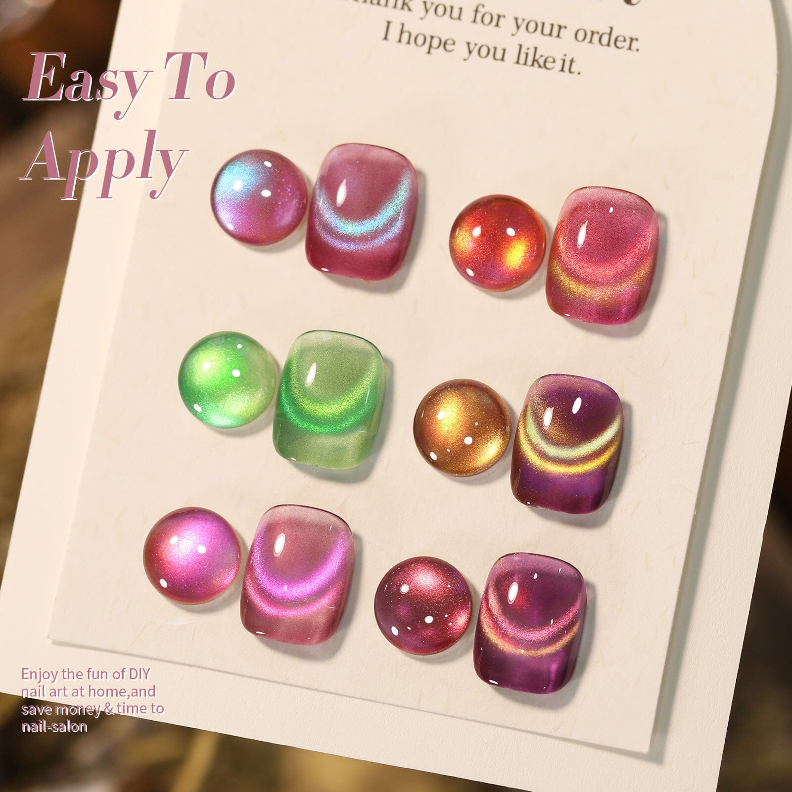 6 Colors Cat Magnetic Gel Polish Set Colored Glass 7ml Gel Nail Polish BORN PRETTY 