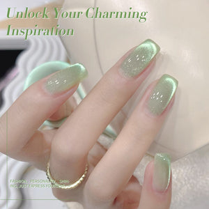 Green Cat Magnetic Gel GCM06 15ml Gel Nail Polish BORN PRETTY 
