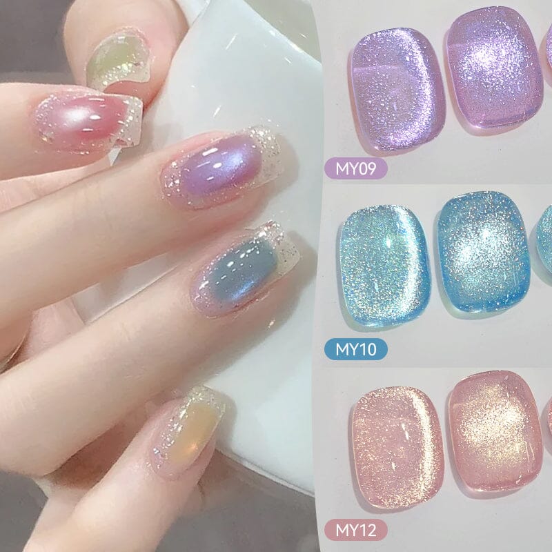Colored Cat Magnetic Gel Polish Light Flow 10ml Gel Nail Polish BORN PRETTY 