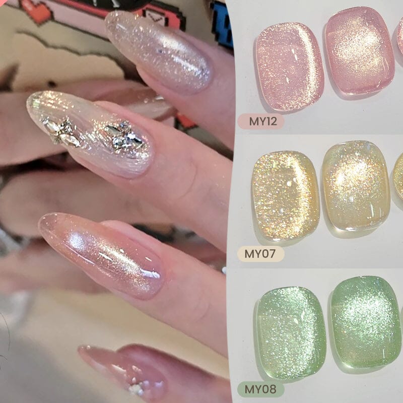 Light Flow Colored Cat Magnetic Gel Polish 10ml Gel Nail Polish BORN PRETTY 