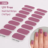 16 Tips UV Free Semi-Cured Gel Nail Strips Clearance Harunouta CMK-0006 