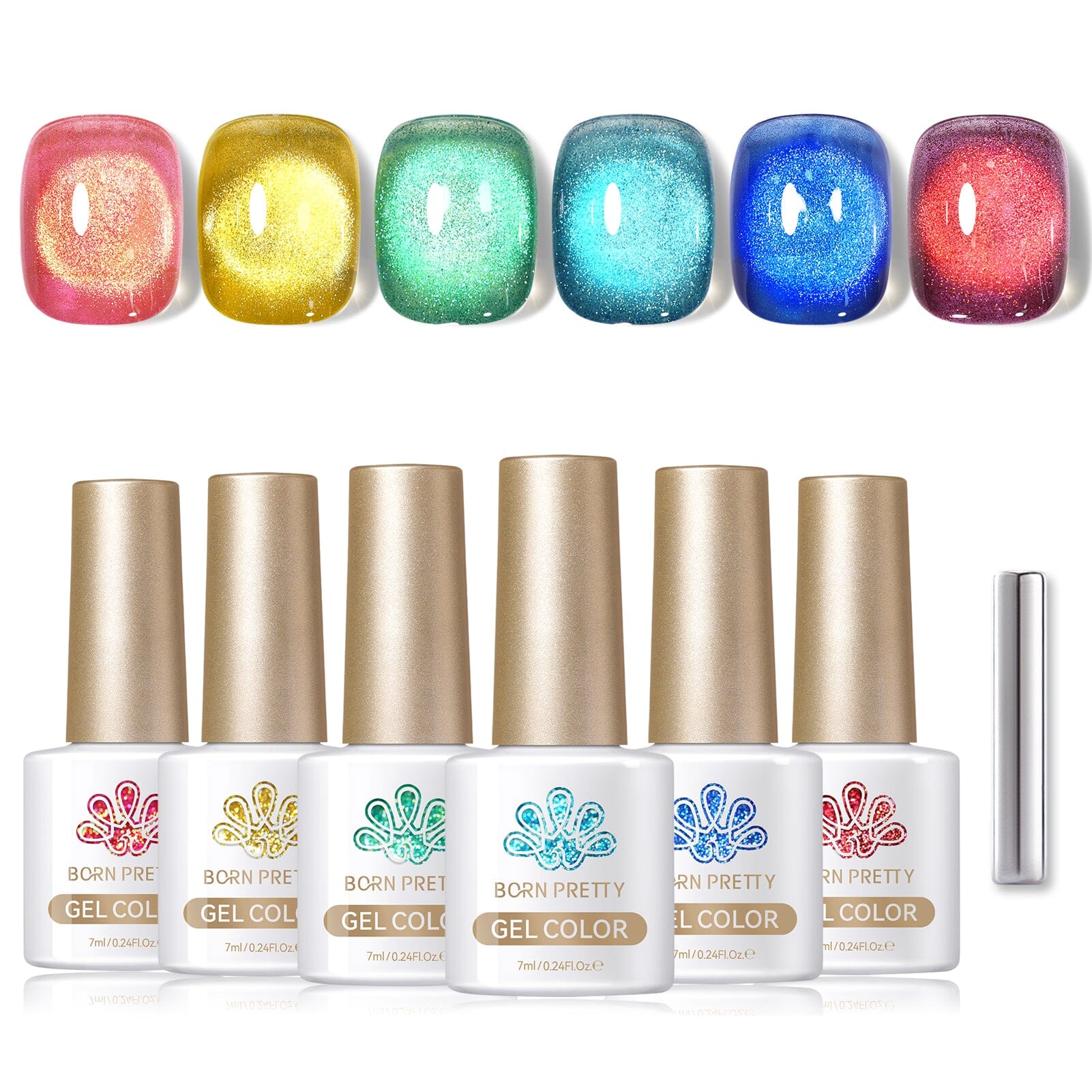 6 Colors Fantasy Island Cat Magnetic Gel Polish Set 7ml Gel Nail Polish BORN PRETTY 