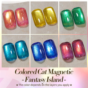 6 Colors Fantasy Island Cat Magnetic Gel Polish Set 7ml Gel Nail Polish BORN PRETTY 