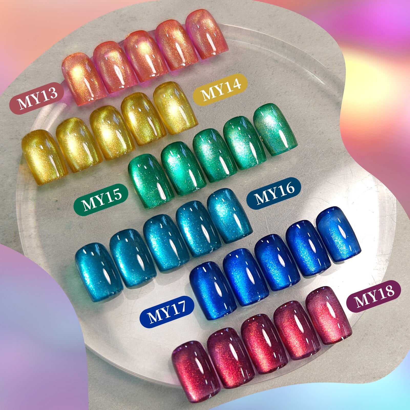 6 Colors Fantasy Island Cat Magnetic Gel Polish Set 7ml Gel Nail Polish BORN PRETTY 