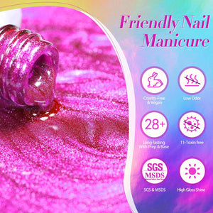 6 Colors Colorful Elves Cat Magnetic Gel Polish Set 7ml Gel Nail Polish BORN PRETTY 