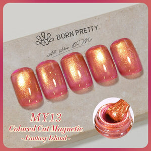 MY13 Fantasy Island Colored Cat Magnetic Gel Polish 10ml Gel Nail Polish BORN PRETTY 
