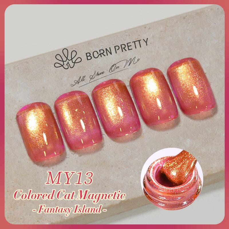 MY13 Fantasy Island Colored Cat Magnetic Gel Polish 10ml Gel Nail Polish BORN PRETTY 
