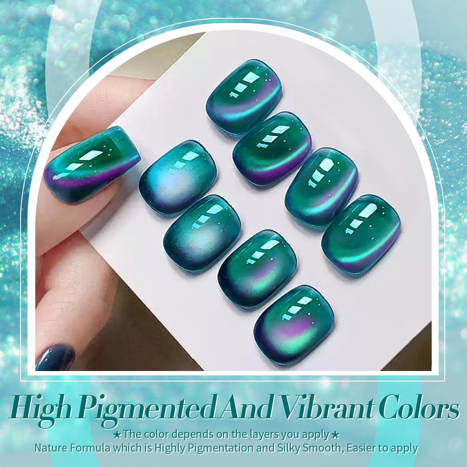 Double Light Cat Magnetic Eye Gel Dreamy Sea 15ml Gel Nail Polish BORN PRETTY 