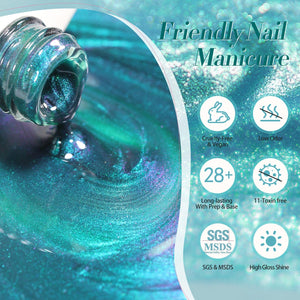 Double Light Cat Magnetic Eye Gel Dreamy Sea 15ml Gel Nail Polish BORN PRETTY 