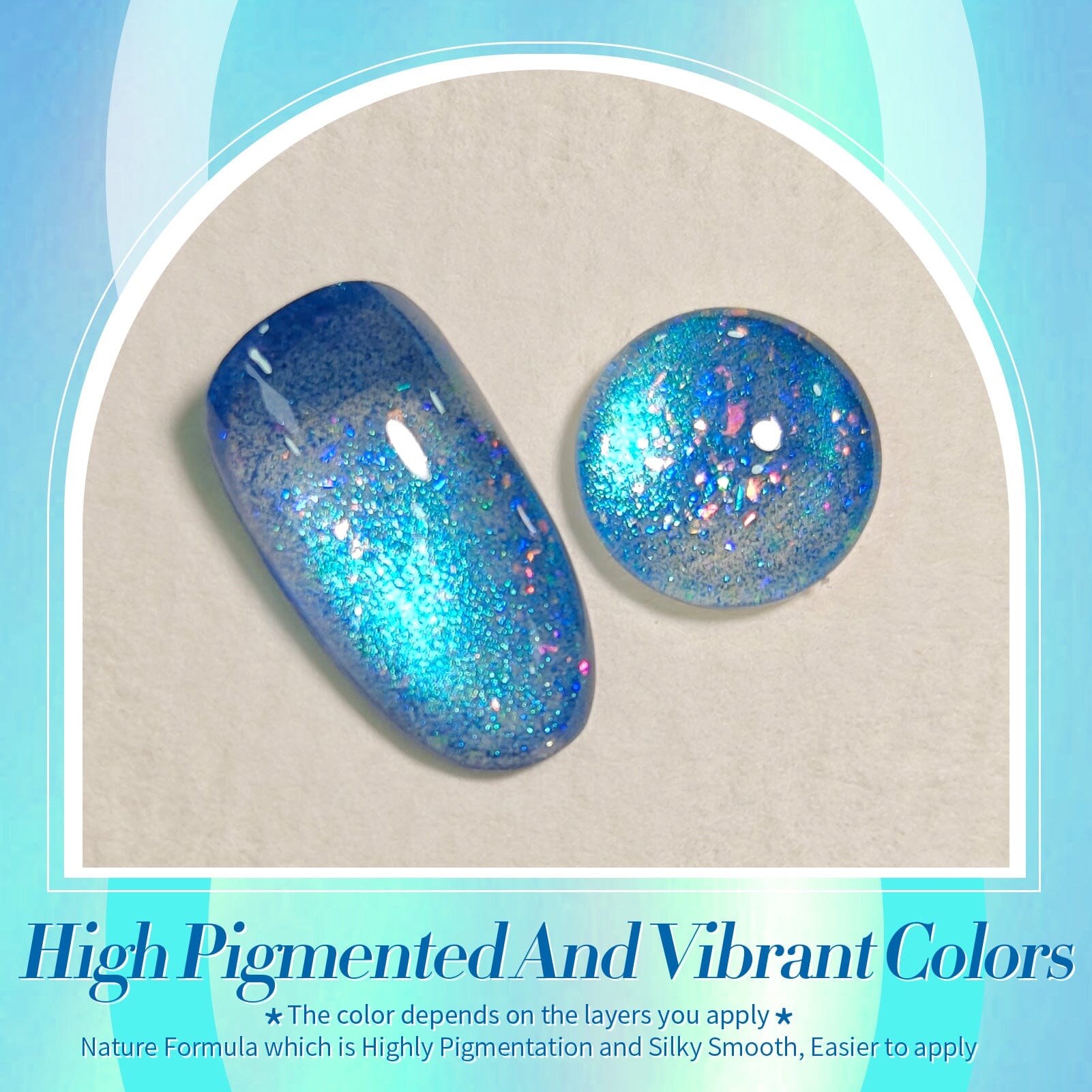 Bule Colorful Cat Magnetic Eye Gel Insomniac Island 15ml Gel Nail Polish BORN PRETTY 