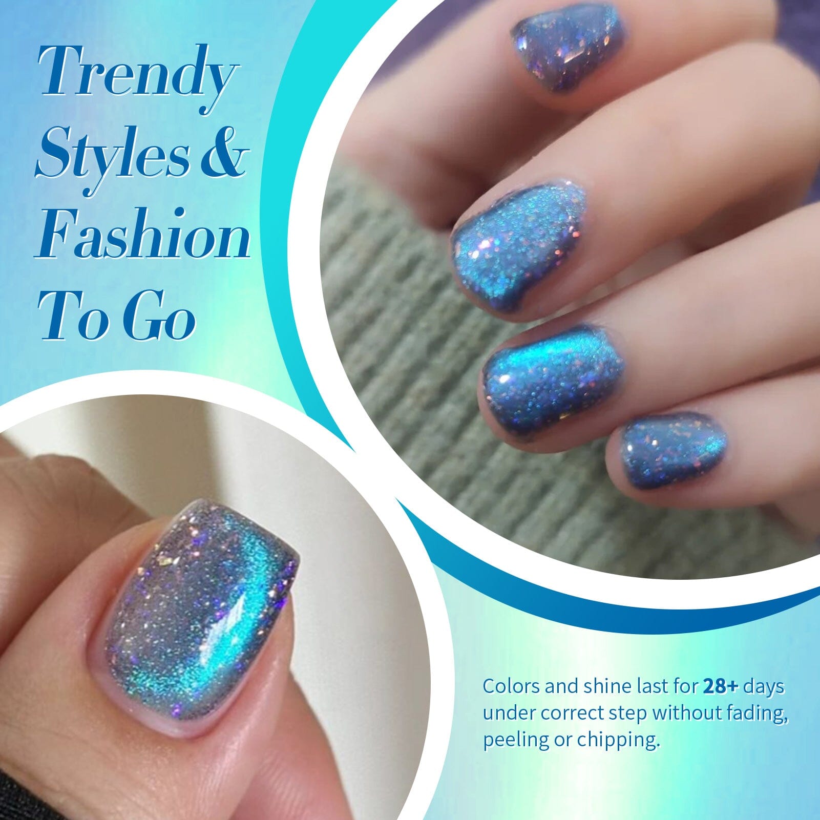 Bule Colorful Cat Magnetic Eye Gel Insomniac Island 15ml Gel Nail Polish BORN PRETTY 