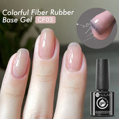Colorful Fiber Rubber Base Gel CF03 7ml Base & Top Coat UR SUGAR 