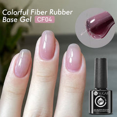 Colorful Fiber Rubber Base Gel CF04 7ml Base & Top Coat UR SUGAR 