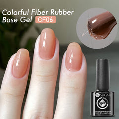 Colorful Fiber Rubber Base Gel CF06 7ml Base & Top Coat UR SUGAR 