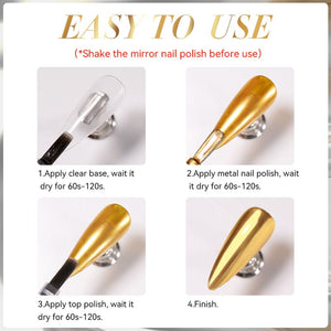 Metal Nail Polish 7ml Nail Polish LILYCUTE 