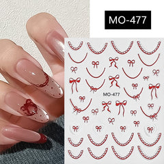 Bowknot 3D Nail Sticker MO-477 Nail Art No Brand 
