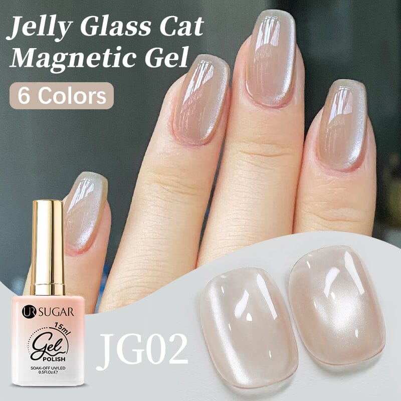 Jelly Glass Cat Magnetic Gel 15ml Gel Nail Polish UR SUGAR 