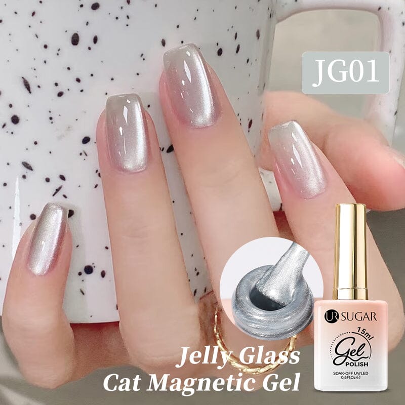 Jelly Glass Cat Magnetic Gel 15ml Gel Nail Polish UR SUGAR JG01 