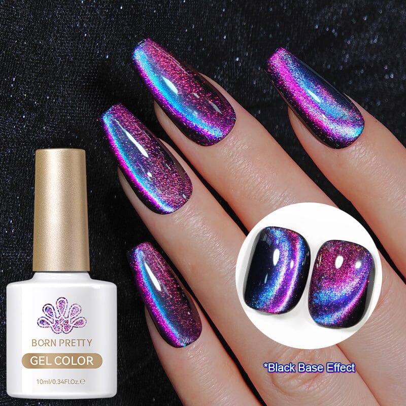 Purple 9D Cat Magnetic Gel Polish MY28 Polaris 10ml Gel Nail Polish BORN PRETTY 
