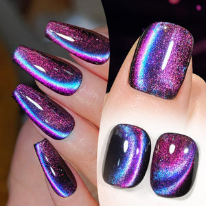 Purple 9D Cat Magnetic Gel Polish MY28 Polaris 10ml Gel Nail Polish BORN PRETTY 