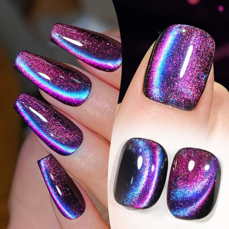Purple 9D Cat Magnetic Gel Polish MY28 Polaris 10ml Gel Nail Polish BORN PRETTY 