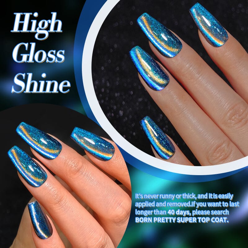 Blue 9D Cat Magnetic Gel Polish MY32 Polaris 10ml Gel Nail Polish BORN PRETTY 