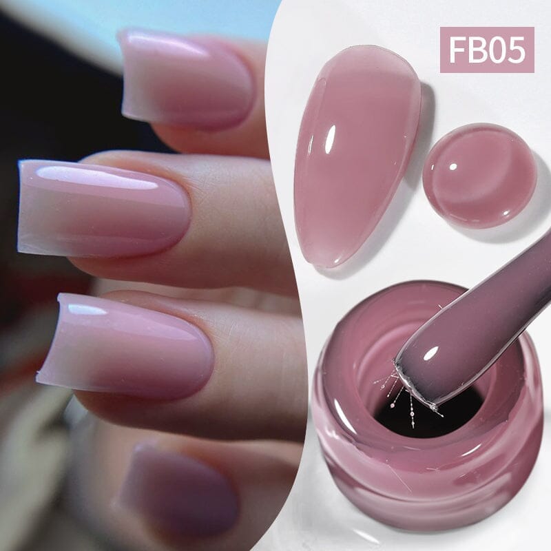 6 Colors Fiber Rubber Base Gel Polish Set 10ml Gel Nail Polish BORN PRETTY 