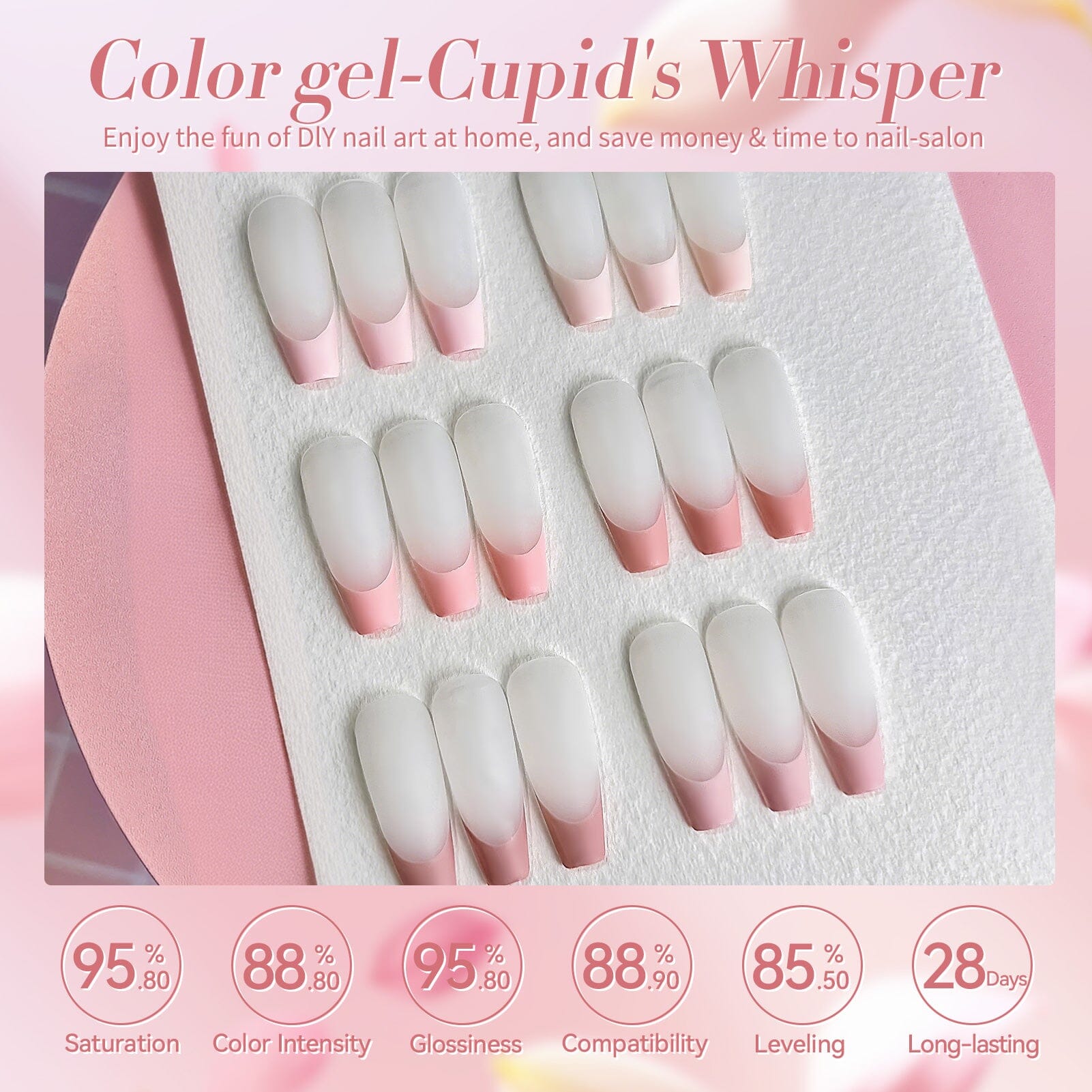 6 Colors Pink Gel Polish Set S03 Cupid's Whisper 7ml Gel Nail Polish BORN PRETTY 