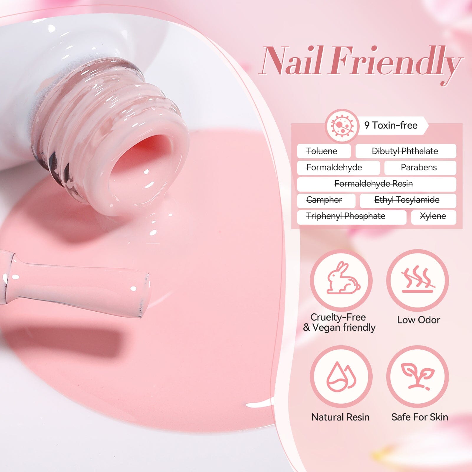 6 Colors Pink Gel Polish Set S03 Cupid's Whisper 7ml Gel Nail Polish BORN PRETTY 