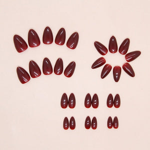 30pcs False Nail Tips Almond Press on Nails W1482 Nail Tips No Brand 