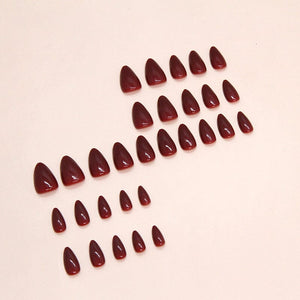 30pcs False Nail Tips Almond Press on Nails W1482 Nail Tips No Brand 