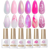 6 Colors Gel Polish Set S05 Neon Fizz 7ml Gel Nail Polish BORN PRETTY 