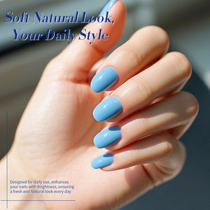 6 Colors Blue Color Gel Polish Set S07 Blue Horizon 7ml Gel Nail Polish BORN PRETTY 