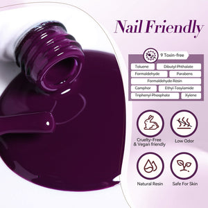 6 Colors Purple Gel Polish Set S08 Lavender Mist 7ml Gel Nail Polish BORN PRETTY 