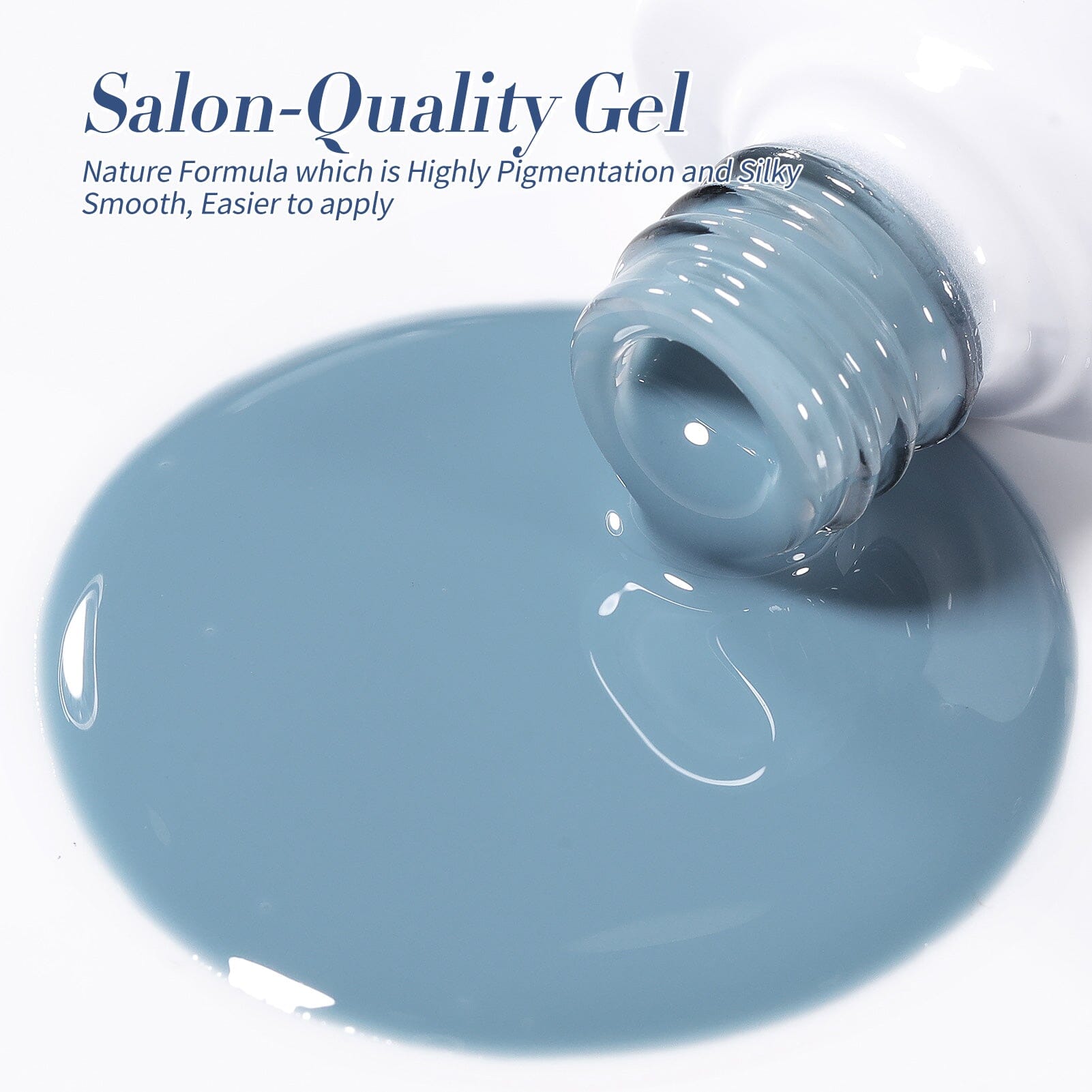 6 Colors Blue Jelly Gel Polish Set J06 Lake Baikal 7ml Gel Nail Polish BORN PRETTY 