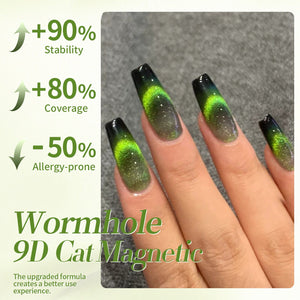 9D Cat Magnetic Gel Polish MY34 Wormhole 15ml HEMA/TPO FREE Gel Nail Polish BORN PRETTY 