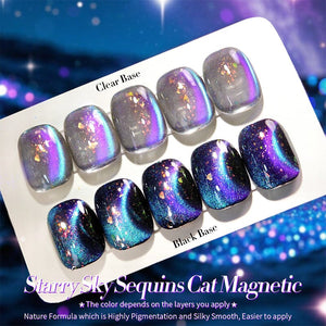 Cat Magnetic Gel Polish MY35 Starry Sky 10ml Gel Nail Polish BORN PRETTY 