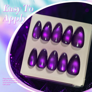 Purple Cat Magnetic Gel Polish MY43 Blackish Purple 15ml Gel Nail Polish BORN PRETTY 