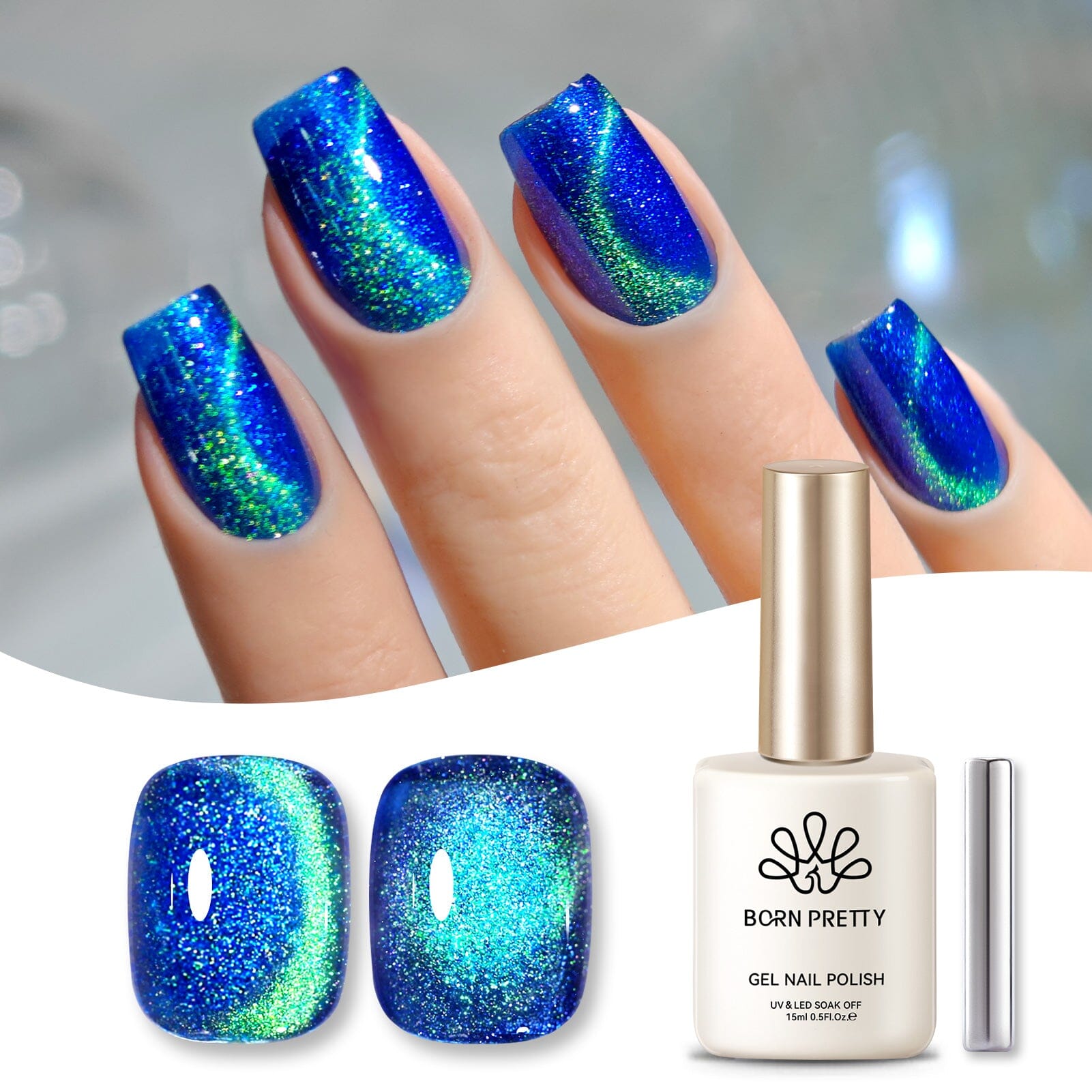 Cat Magnetic Gel Polish 15ml Gel Nail Polish BORN PRETTY MY44 