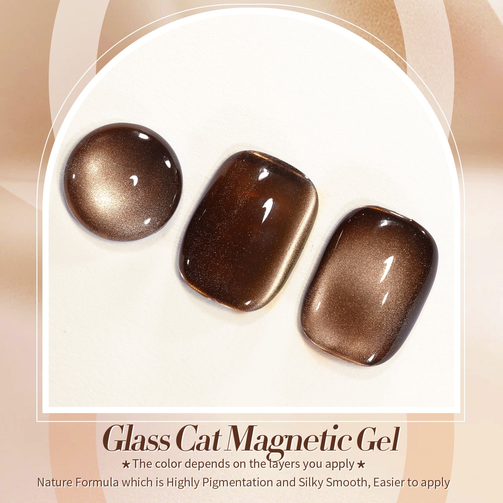 Brown Water Light Cat Magnetic Gel Polish AW03 15ml Gel Nail Polish BORN PRETTY 