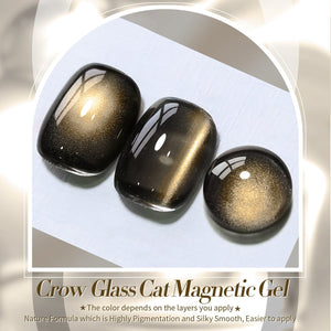 Black Gold Glass Cat Magnetic Gel Polish 15ml Gel Nail Polish BORN PRETTY 