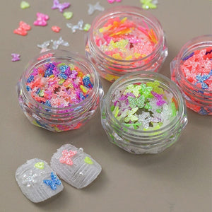 Multicolor Butterfly Nail Sequins Decoration #02 Nail Decoration No Brand 