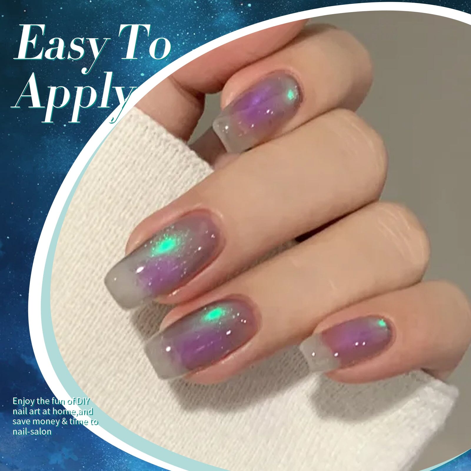 Green Chameleon Cat Magnetic Gel Polish MY50 Sway Sea 15ml Gel Nail Polish BORN PRETTY 