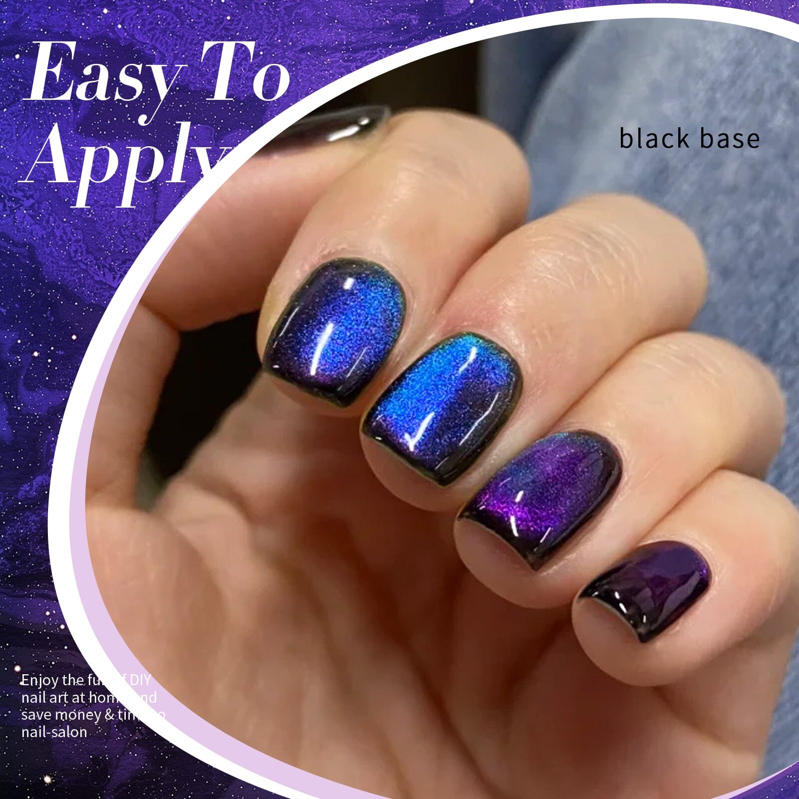 Purple Chameleon Cat Magnetic Gel Polish MY51 Heaven Purple 15ml Gel Nail Polish BORN PRETTY 