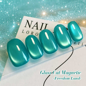 Green Glass Cat Magnetic Gel Polish Freedom Land MY56 10ml Gel Nail Polish BORN PRETTY 