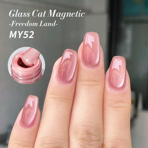 Glass Cat Magnetic Gel Polish Freedom Land 10ml Gel Nail Polish BORN PRETTY MY52 