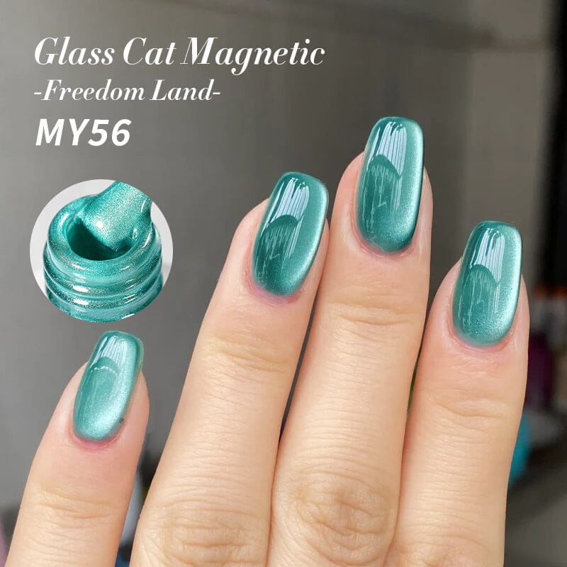 Glass Cat Magnetic Gel Polish Freedom Land 10ml Gel Nail Polish BORN PRETTY MY56 