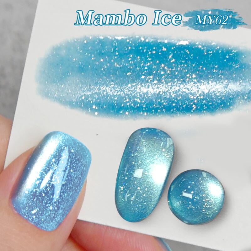Glitter Cat Magnetic Gel Polish MY62 Mambo Ice 10ml Gel Nail Polish BORN PRETTY 