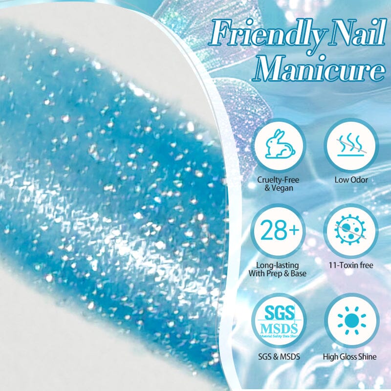 Glitter Cat Magnetic Gel Polish MY62 Mambo Ice 10ml Gel Nail Polish BORN PRETTY 