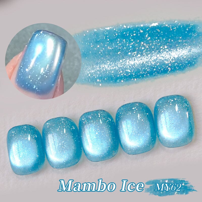 Glitter Cat Magnetic Gel Polish MY62 Mambo Ice 10ml Gel Nail Polish BORN PRETTY 